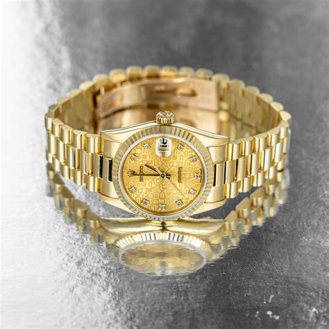 used rolex gold watch